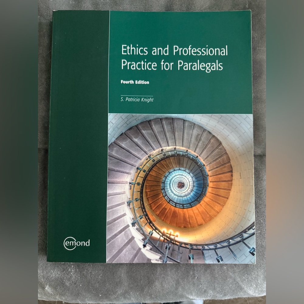 Ethics and Professional Practice for Paralegals Book